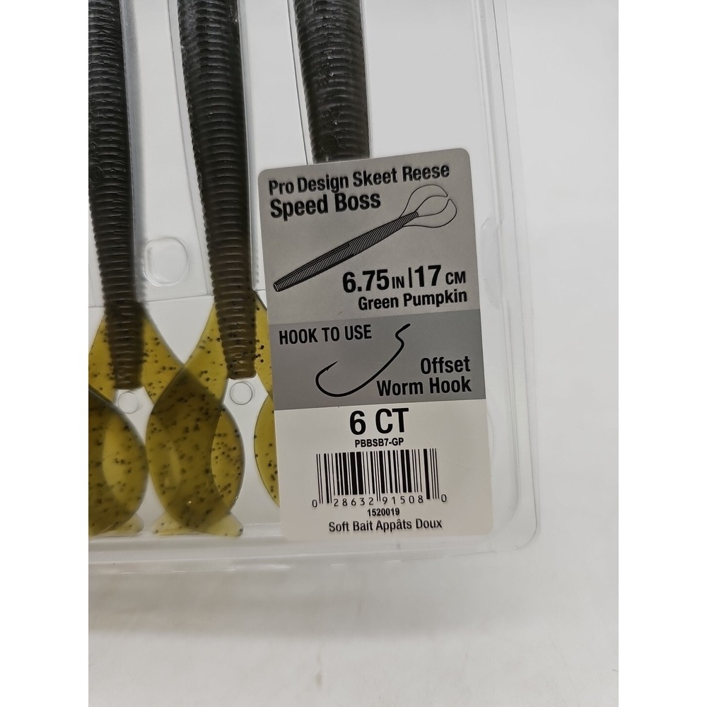 Berkley Powerbait Pro Design Skeet Reese Speed Boss 6.75in. 6 Count New - Picture 3 of 4